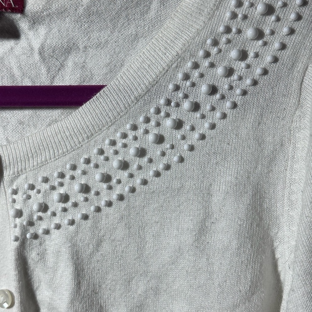 Merona Cream Knit Cardigan - Picture 3 of 4